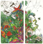 etching images about the Jungle Book